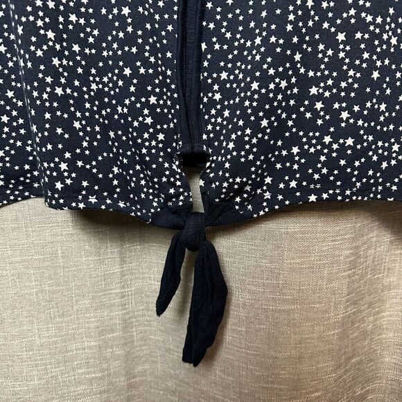 2/$30 CJ Banks Tunic Top Blouse Size 2X Stars Celestial Stretch Office Casual - Picture 9 of 11